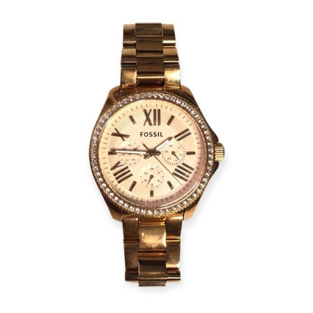 Fossil Women’s Rose Gold Tone Stainless Steel Cecile Multi-Function Watch AM4483